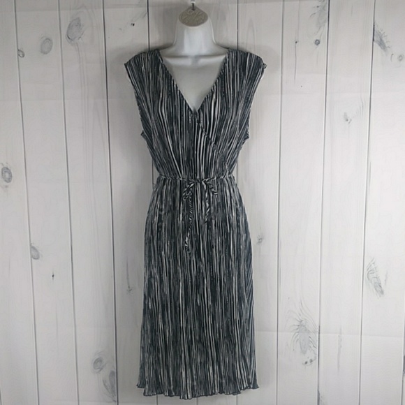 Damada Black &White Wrap Dress Medium - Picture 1 of 8